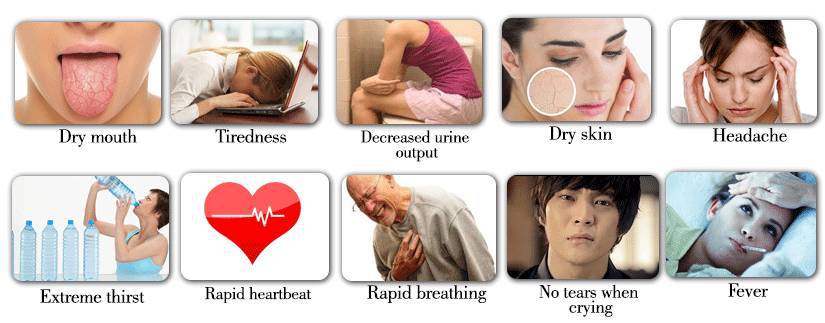 Signs and Symptoms of Dehydration