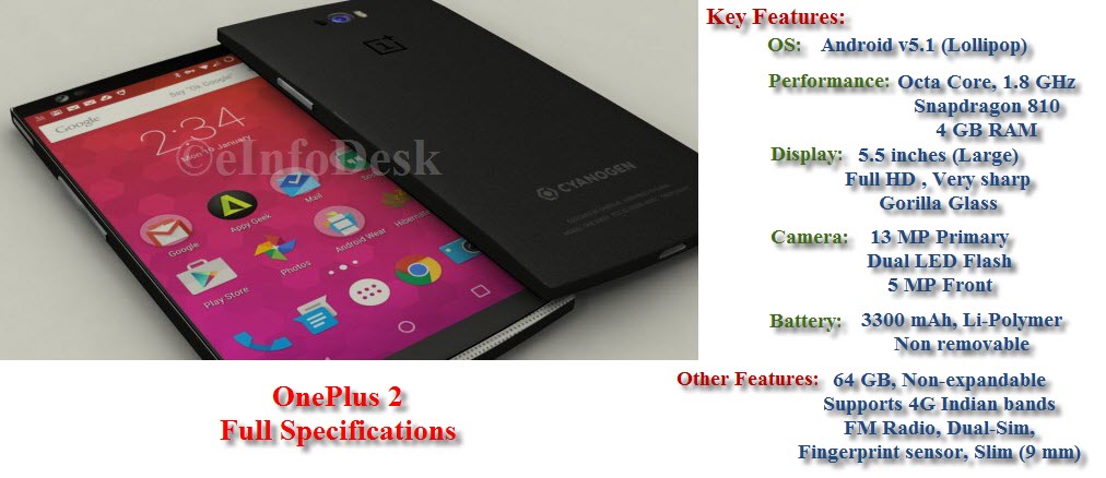 OnePlus 2 Key Features