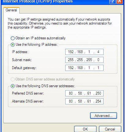 Changing Primary and Secondary DNS Settings